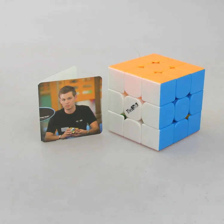 Qiyi mofangge в valk3 3x3 Cube Cubo magico черный/Stickerless-яркий/белый Скорость куб головоломка падение кубик рубика