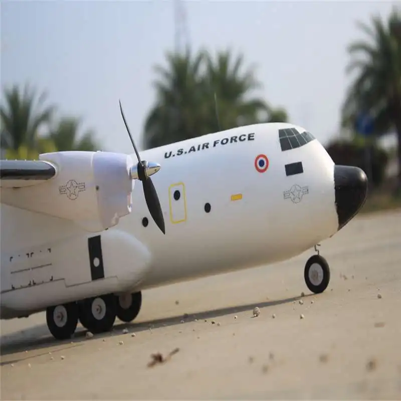 C 160 Cargotrans Twin Hercules 1120 мм размах крыльев EPOS Warbird Transport RC Airplane PNP высокое