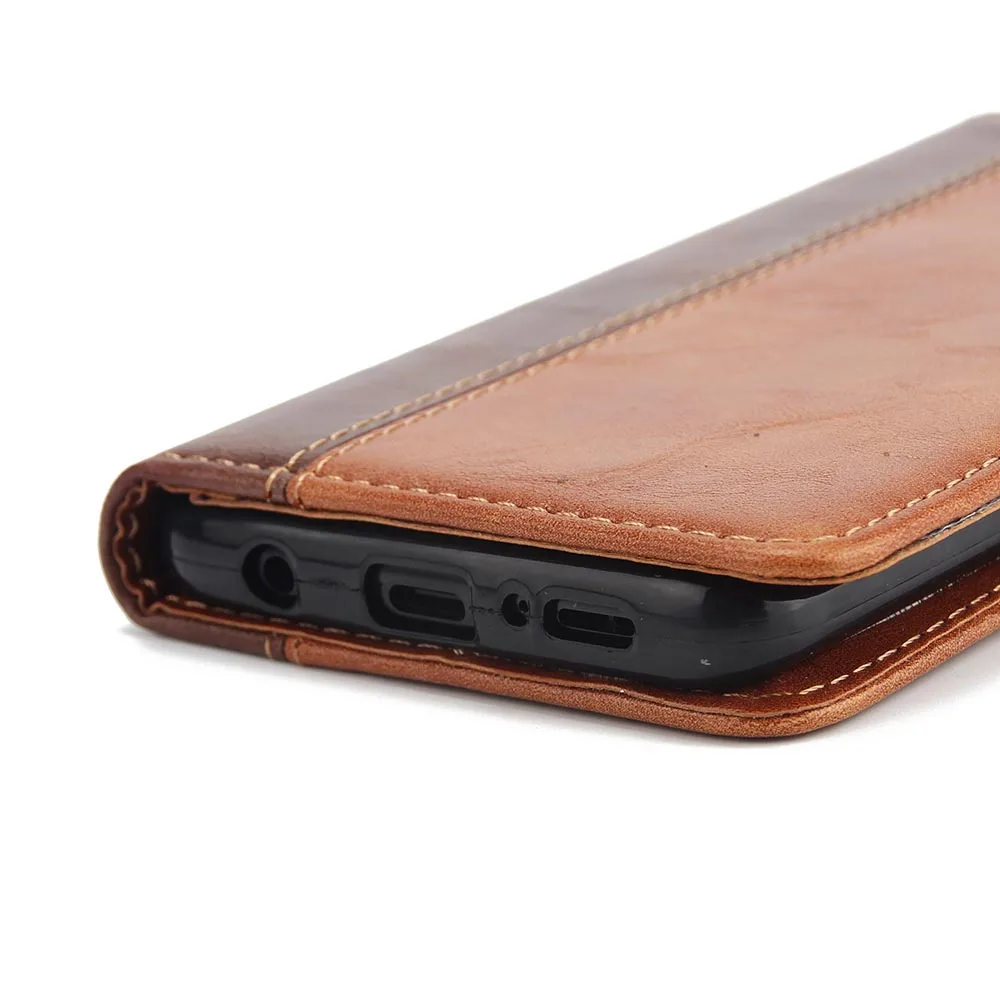 Кожаный бумажник KISSCASE с отделением для карт и чехол телефона iPhone 7 X 6 S 8 Plus XR XS
