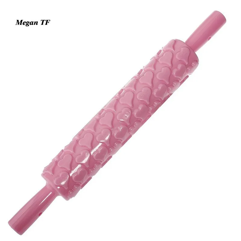 Cake Imprint Rolling Pin Pastry Dough Tool Fondant Embossed Mold Heart Shape DIY Baking Tools Kitchen | Дом и сад