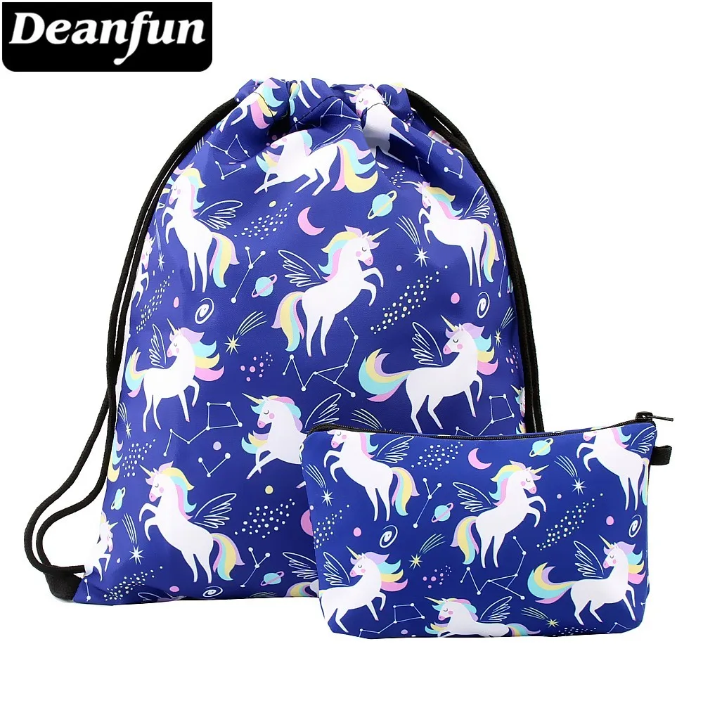 Рюкзак Deanfun с принтом в виде единорога для спортзала путешествий
