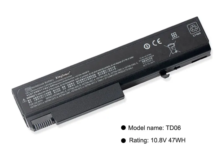 Аккумулятор KingSener TD06 для ноутбука HP 6930P 8440P 8440W 6530B 6535B 6735B 6730B HSTNN IB69 6500B 6440B 6550B 6445B 6450B