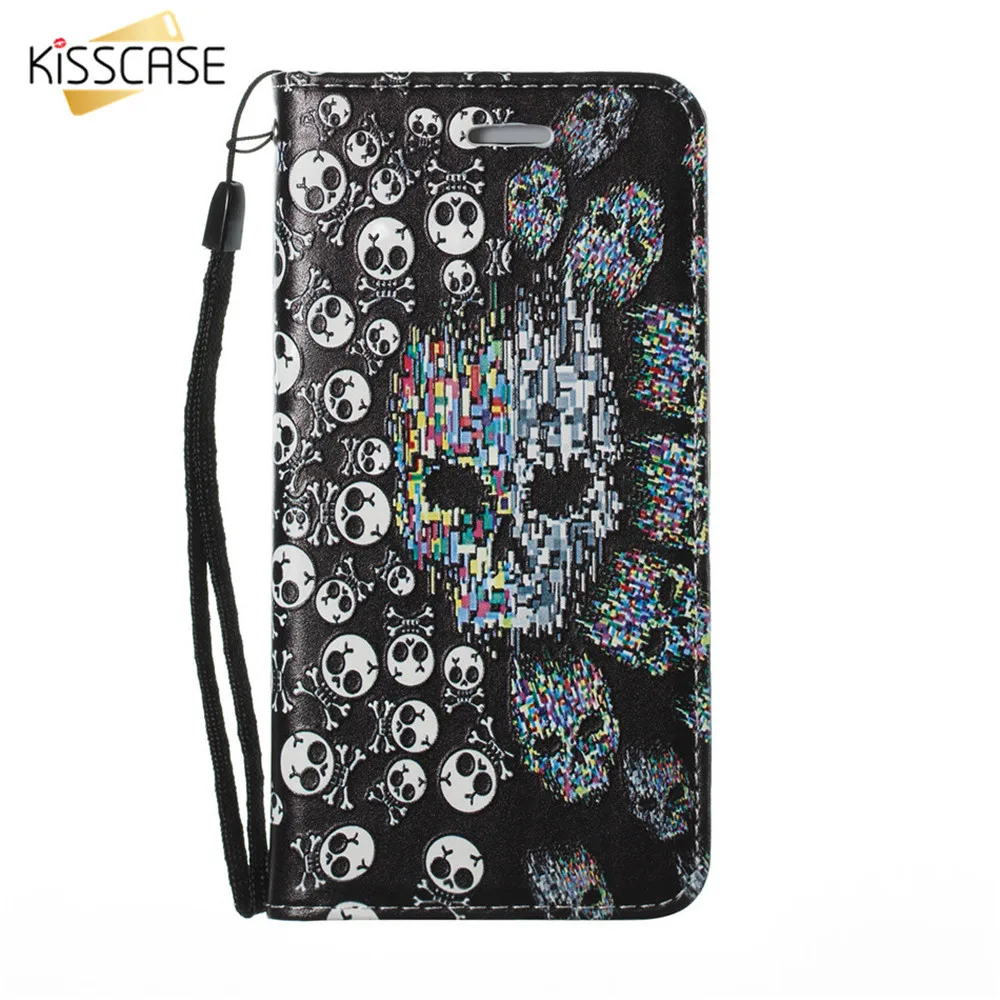 Кожаный флип чехол KISSCASE для Samsung Galaxy S9 S8 S7 S6 Edge Note 9 8 Girly телефона A3 A5 A7 J3 J5 J7 2017
