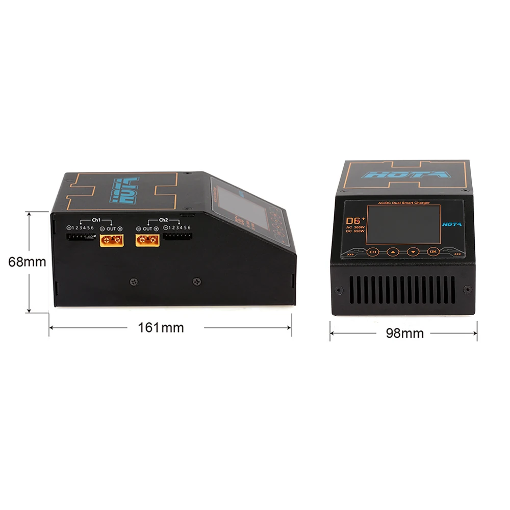 Умное зарядное устройство переменного тока 300 Вт DC 2X325W 2X15A Двухканальное Dis Lipo для