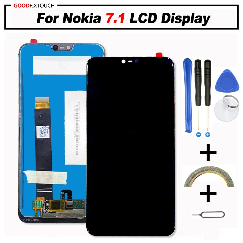 Оригинальный ЖК-дисплей для Nokia 7 1 + дигитайзер сенсорного экрана в сборе ремонта