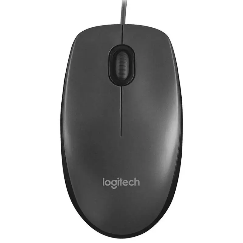 Проводная мышь Logitech M90 USB эргономичный дизайн 3 кнопки 1000DPI оптическая геймерская