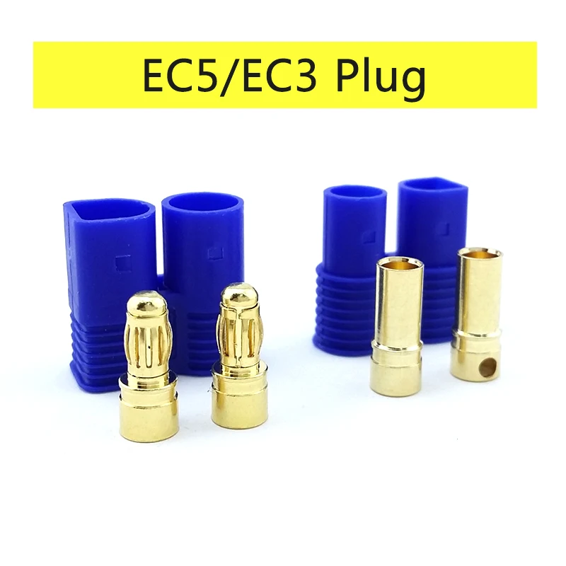 10 шт. 5 пар Amass EC3 3 мм EC5 0 банановый штекер высокого тока а с оболочкой