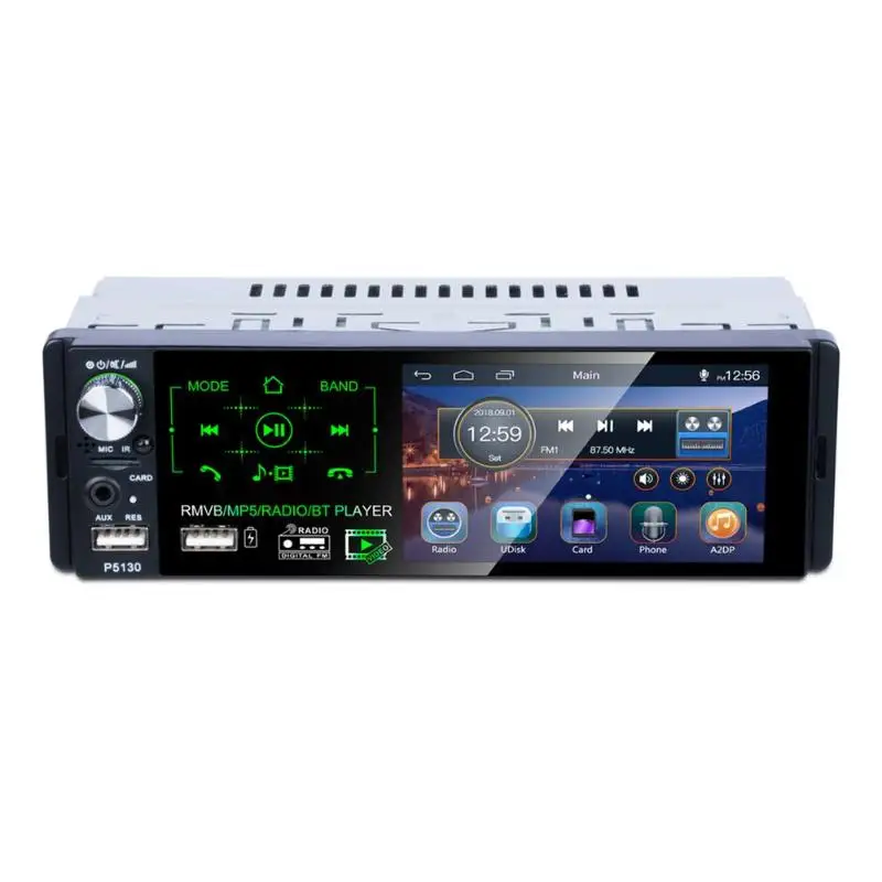 MP5 плеер автомобильный емкостный с сенсорным экраном 4 1 дюйма RDS AM FM радио BT USB