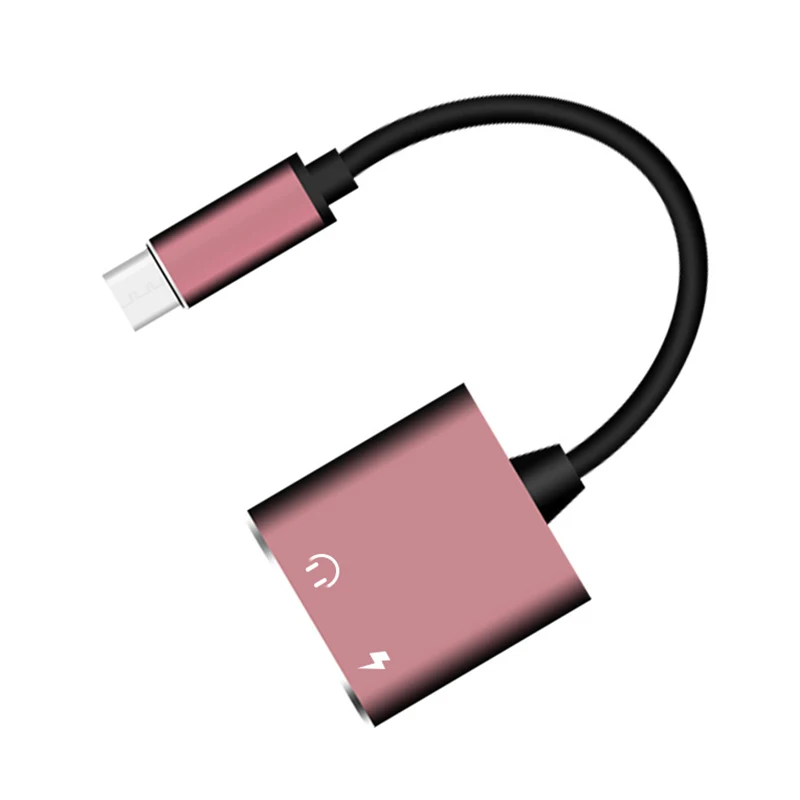 2 в 1 Тип C до 3 5 мм для наушников Aux конвертер Usb адаптер Зарядное устройство аудио