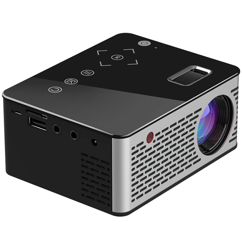 Zeepin T200 ЖК-дисплей Проектор для домашнего кинотеатра 320X240 P 1080 светодиодный свет USB