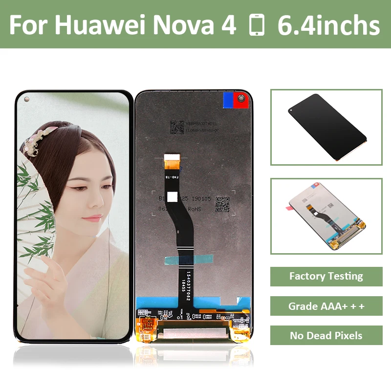 Оригинальный ЖК-дисплей для Huawei Honor V20 View 20 дисплей Nova 4 ЖК-экран сенсорный
