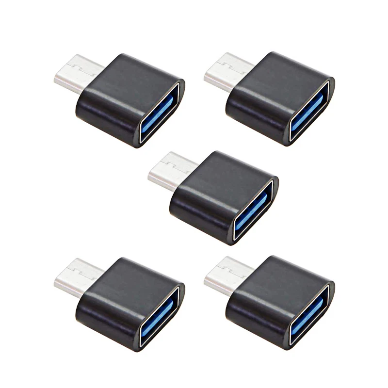 5 шт./компл. Type C к USB 2 0 OTG адаптер папа женскому для сотового смартфона планшета