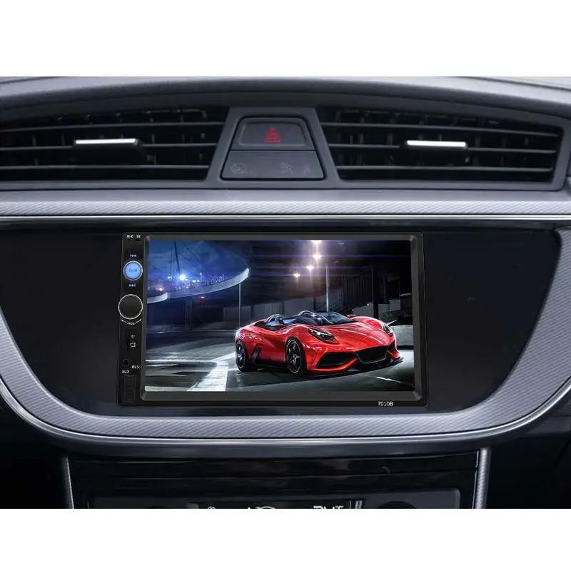 

2 DIN 7 Inch HD Bluetooth Car Stereo Radio MP5 FM Player Touch Screen Connecting Camera Supporting IOS Android System