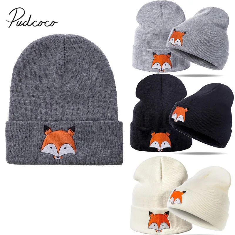 2018 Brand New Infant Kids Baby Girls Boys Warm Winter Hats Solid Knit Cotton Caps Knitted Beanies 4 Colors | Детская одежда и