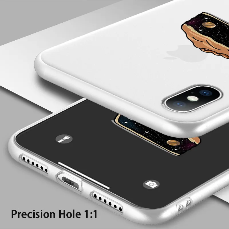 Чехол USLION для iPhone X XS 6 6s 7 8 Plus мягкий ТПУ чехол с мультяшным рисунком торта XR Xs Max 5 SE