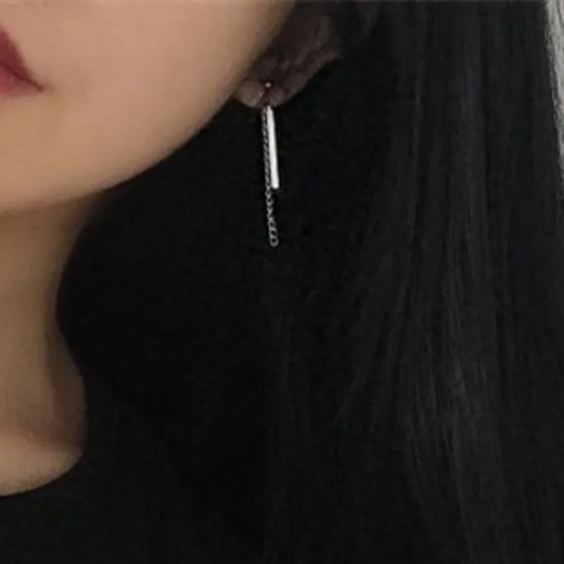Женские серьги-подвески с цепочкой новый индивидуальный стиль панк-стиль