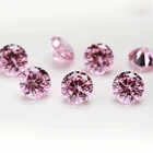 100 шт.лот 0,8 мм  3,5 мм Круглый камень россыпью фианит розовый цвет AAAAA Кубический цирконий синтетические камни для ювелирных изделий сделай сам Камень