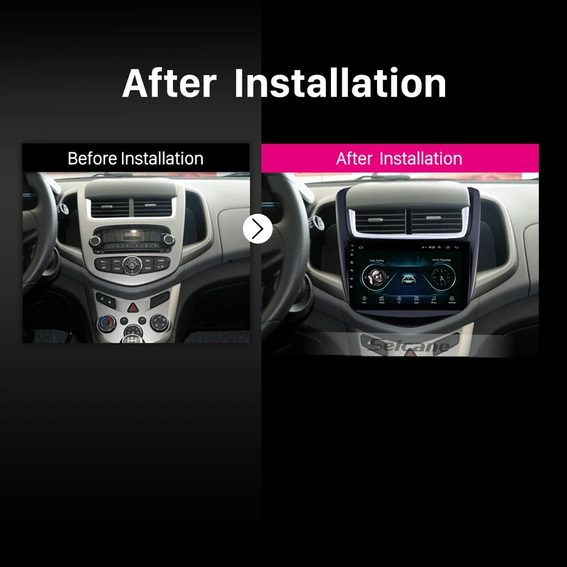 Seicane Android 8 1 Автомобильный GPS Радио мультимедийный плеер для 2014 Chevy Chevrolet Aveo