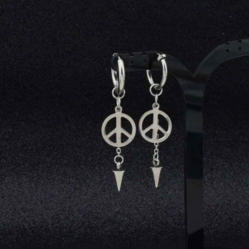 Оригинальные уникальные мужские сережки из нержавеющей стали ювелирные изделия