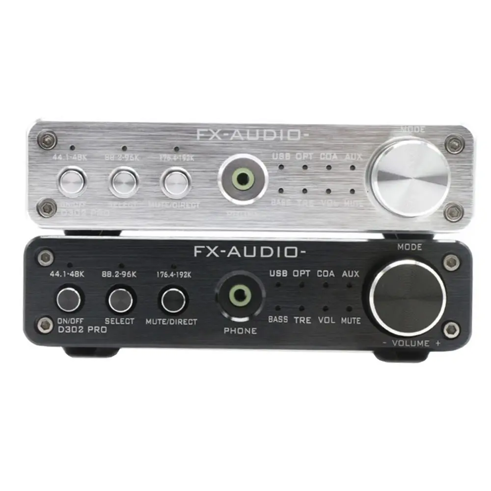 FX audio D302Pro 20 Вт + Цифровой HiFi усилитель коаксиальный Оптический USB AUX для наушников