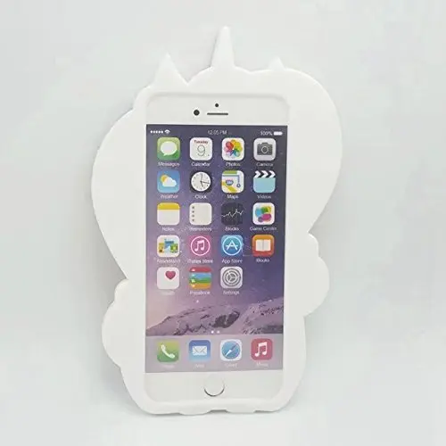 Ipod мультфильм силиконовый чехол 3D единорог Радуга лошадь дизайн телефон сумка