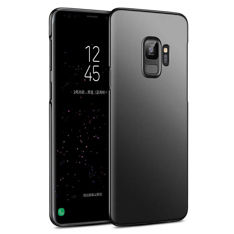 Тонкие Матовые чехлы для Samsung A750 A6 A8 Plus 2018 J4 J6 J8 Galaxy Note9 S9 S8 Note8 чехол из жесткого