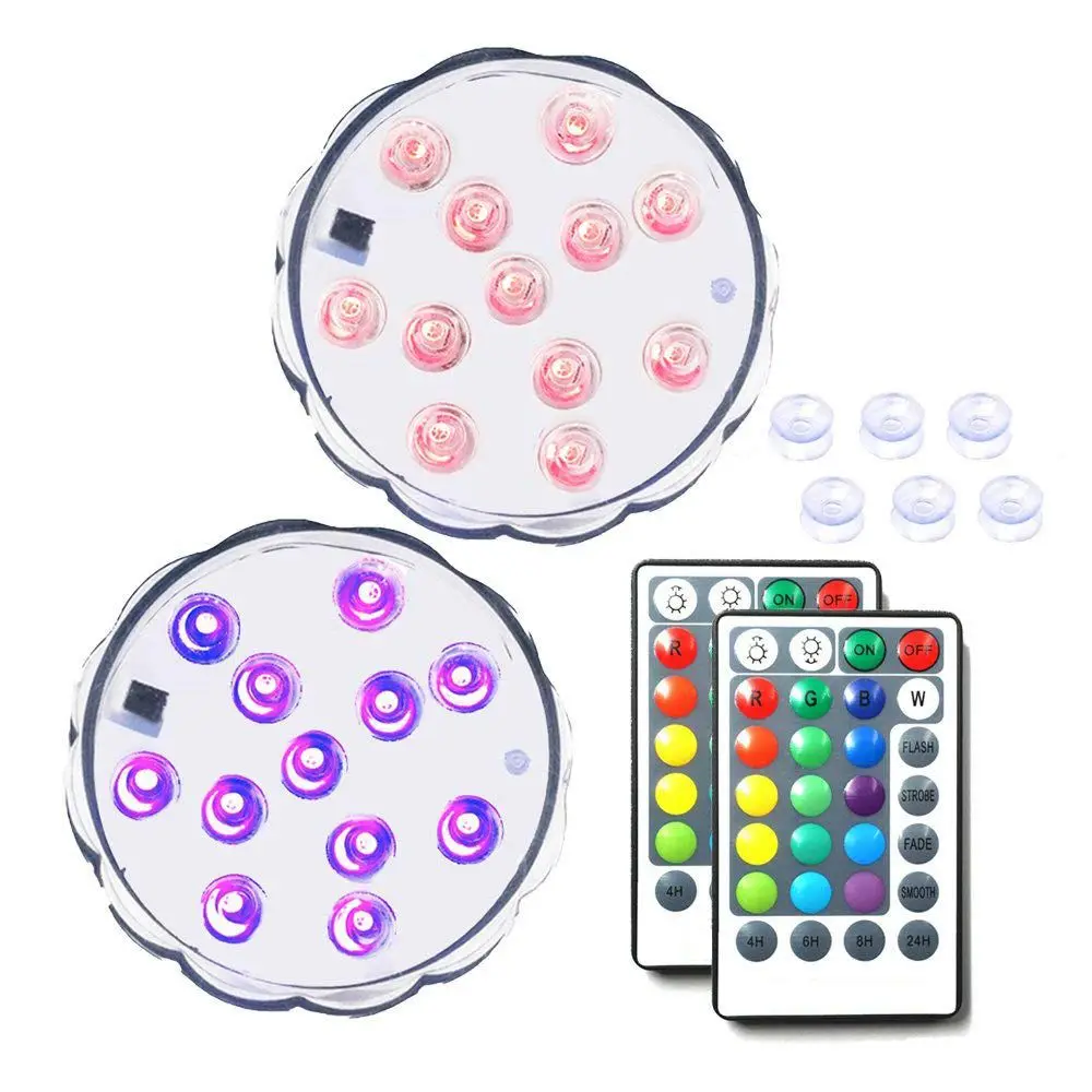 Новый Модернизированный 2x12 LED 3 9 дюйма погружные светодиодные фонари RGB