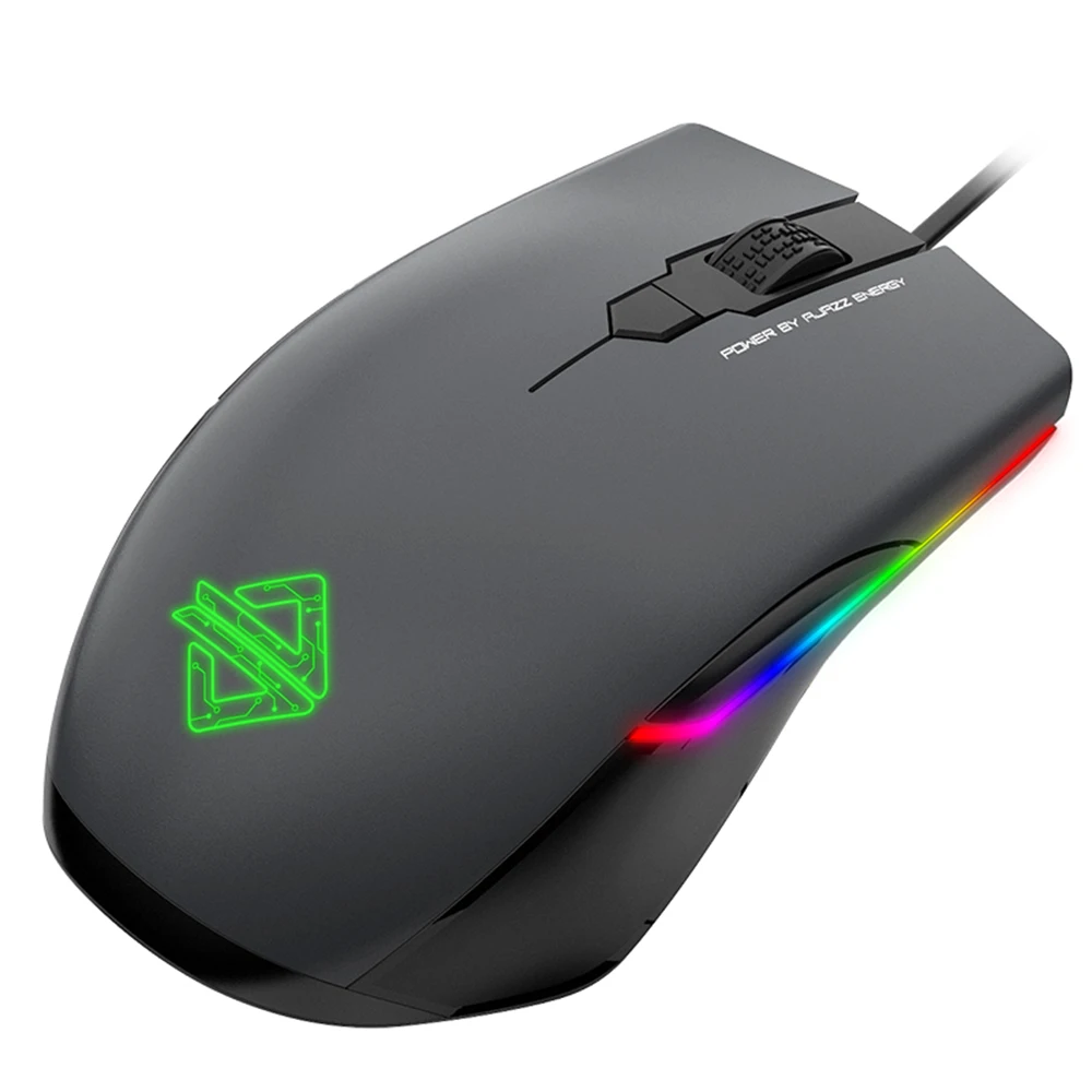 Ajazz AJ903 мышь Проводная игровая USB 16000DPI RGB Освещение 32 бит 50G настройка ускорения