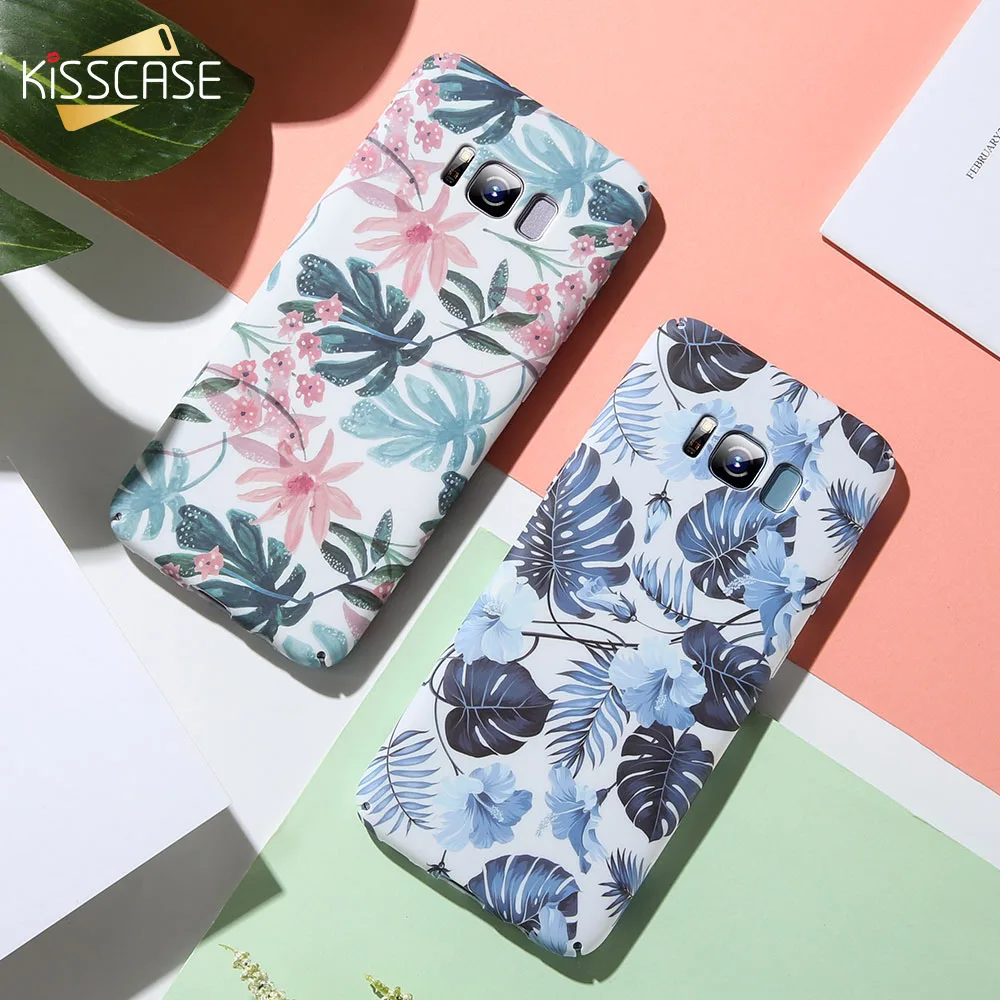 Чехол KISSCASE для телефона с тропическими листьями Xiaomi Mi 8 Lite Play Жесткий из