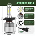 H11 H4 H7 Led 12V Mini 9005 9006 фары лампа 8000Lm высокая яркость H8 H9 Hb3 Hb4 светодиодные автомобильные лампы Turbo Csp