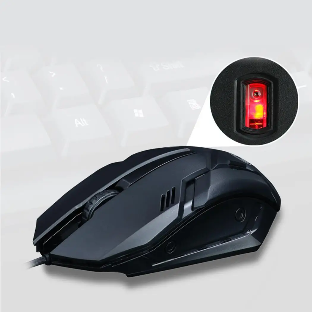 Проводная клавиатура мышь Combos USB Настольный Ноутбук Офисная Клавиатура черная