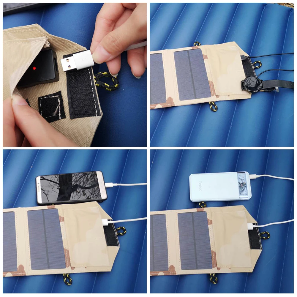 Складная тактическая Солнечная зарядка сертифицированная электропанель