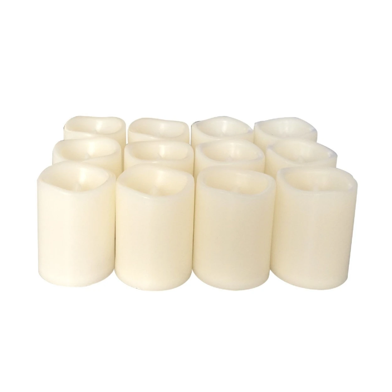 Candle Choice 12 Pieces LED Flameless Battery-operated Votives Candles with Batteries (P38S20405A-12) | Дом и сад