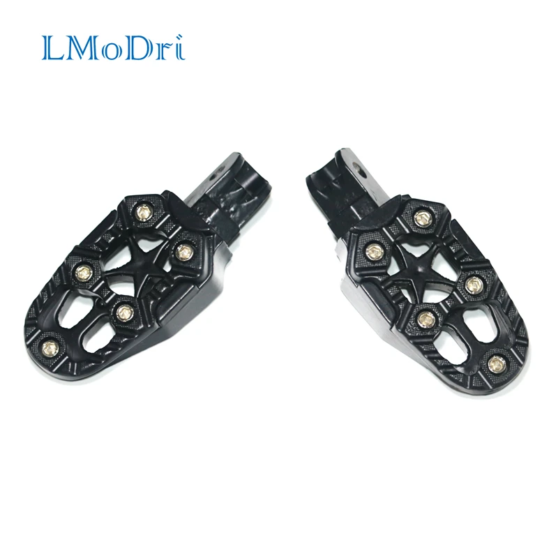 

LMoDri Free Shipping Motorcycle Foot Rest Off-road Motorbike Motorcross Foot Pegs Pedals Aluminum Alloy Modification Cool Style