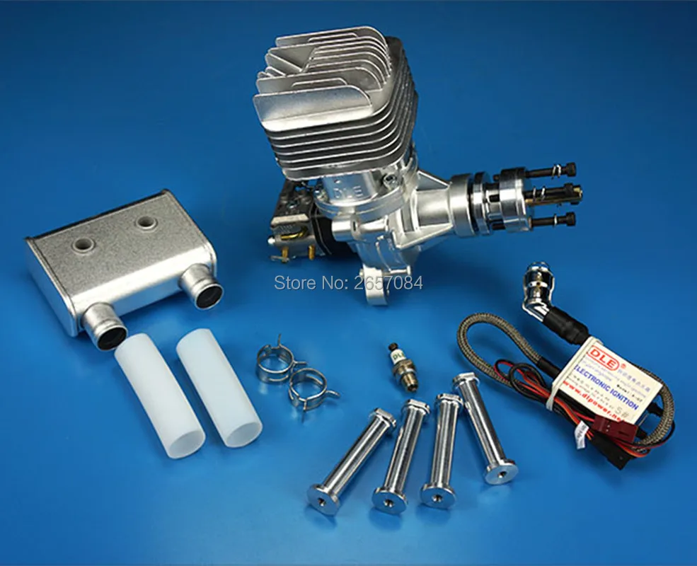 Газовый двигатель DLE55RA 55CC для радиоуправляемого самолета фиксированная
