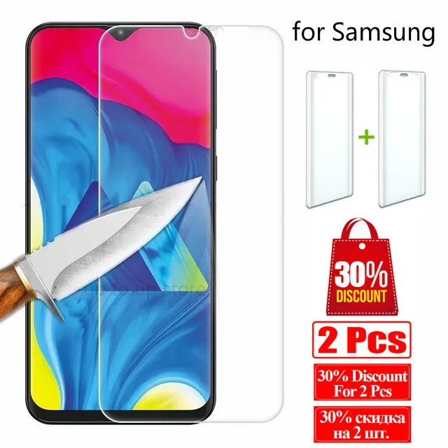 Закаленное стекло 9H для Samsung Galaxy A30 A50 A70 M10 M20 M30 Защита экрана A9pro 2019 A7 A6 A8 Plus 2018