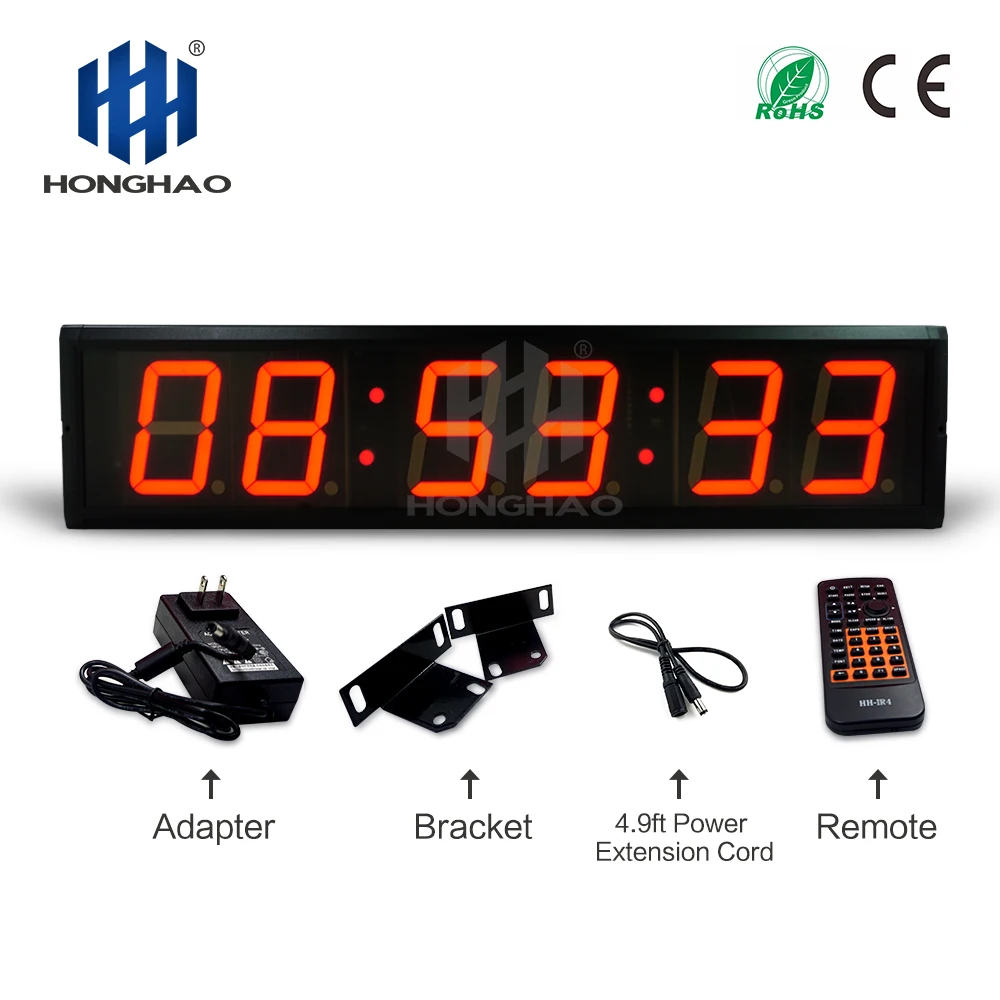 Тренажерный зал интервальный таймер светодиодный движущийся дисплей сообщения обратного отсчета|led display