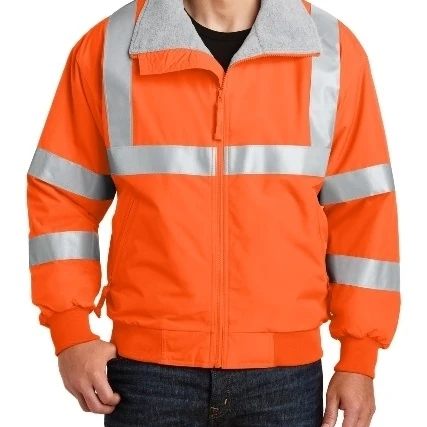 Port Authority SRJ754 Mens Enhanced Visibility Challenger Jacket with Reflective Taping Safety Orange &amp - Extra Large | Мужская