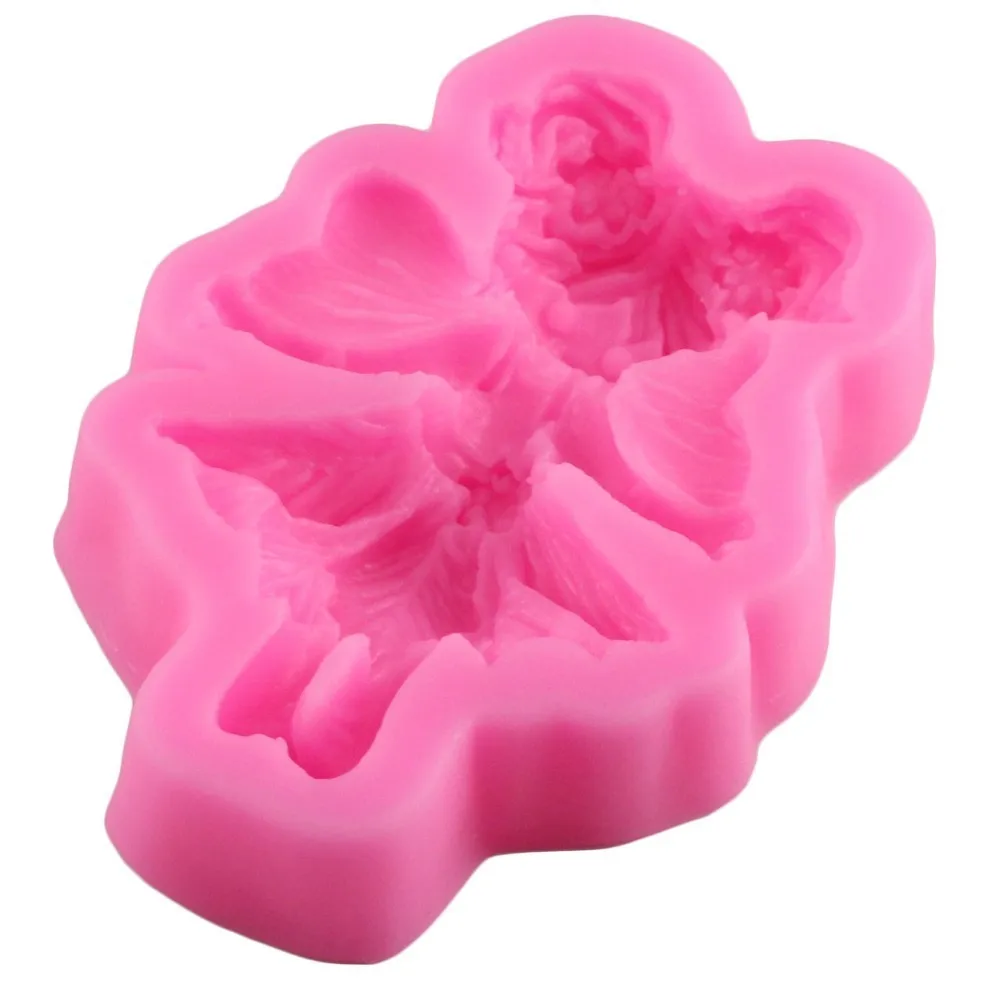 Top New Angel Dancing Dance Girl Fondant Cake Molds 3D Series Mould Decor Tools Sugarcraft DIY Cupcake | Дом и сад