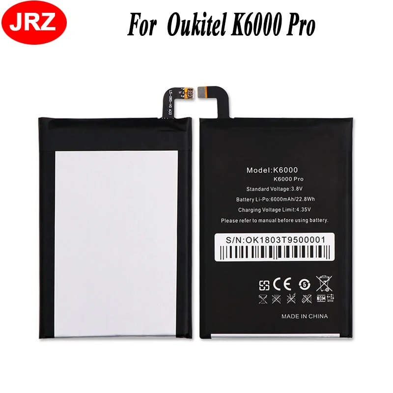 

For Oukitel K6000 Pro Battery High Quality Large Capacity 6000mAh Batterie Bateria Accumulator AKKU