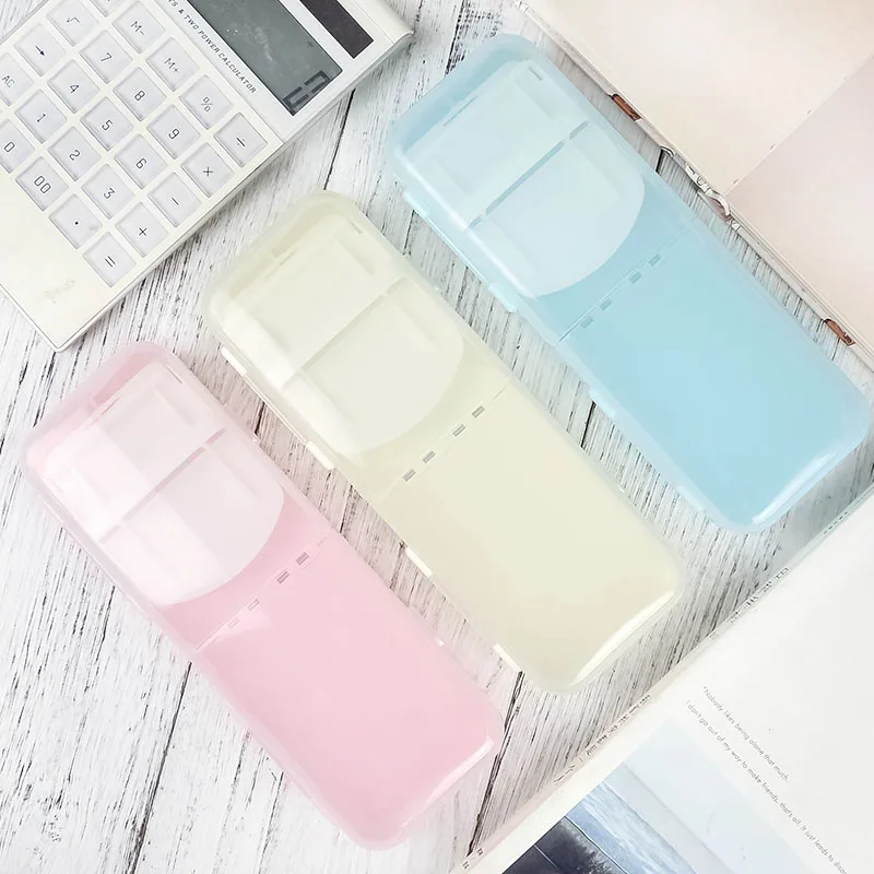 1 шт. Macaron цвет складной дизайнерский карандаш многофункциональная коробка