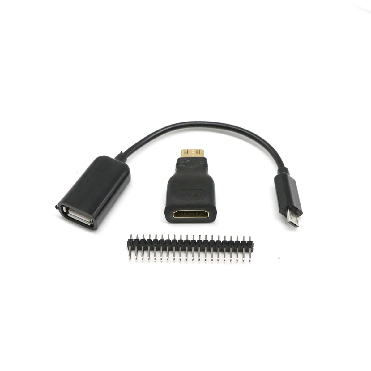 3в1 Himbeer Pi Zero Kit Mini HDMI auf Header + Micro USB адаптер GPIO DE | Электроника