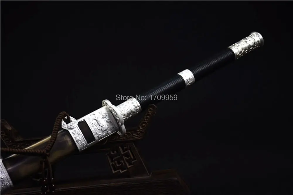 Китайский KungFu Broadsword династии Цин меч Кайлин да дао сильный высокомарганцевый