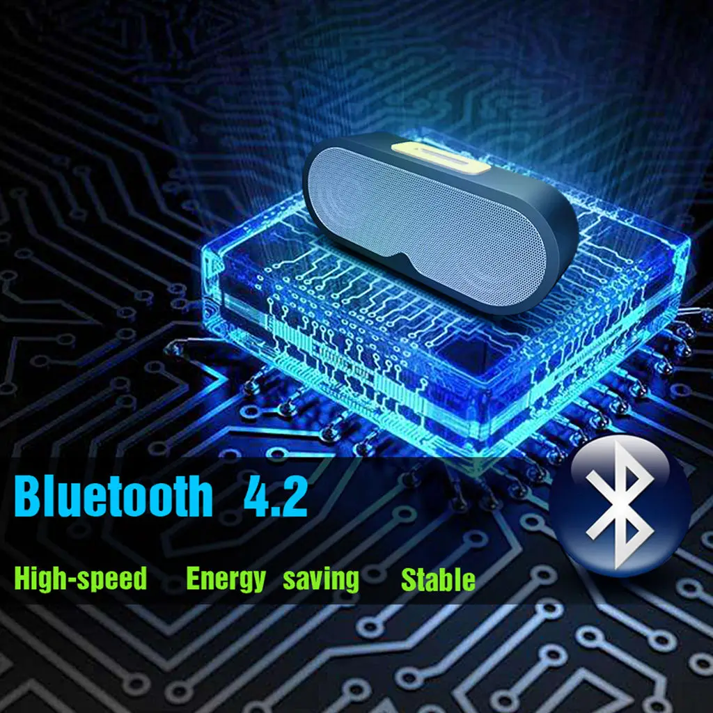 1200 мАч Портативный беспроводной Bluetooth динамик стерео Открытый с басами и Buit-In Mic