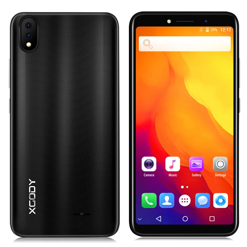 XGODY Новый 3G смартфон Android 8 1 5 дюймов 18:9 полный экран MTK6580 четырехъядерный 2 Гб ОЗУ 16