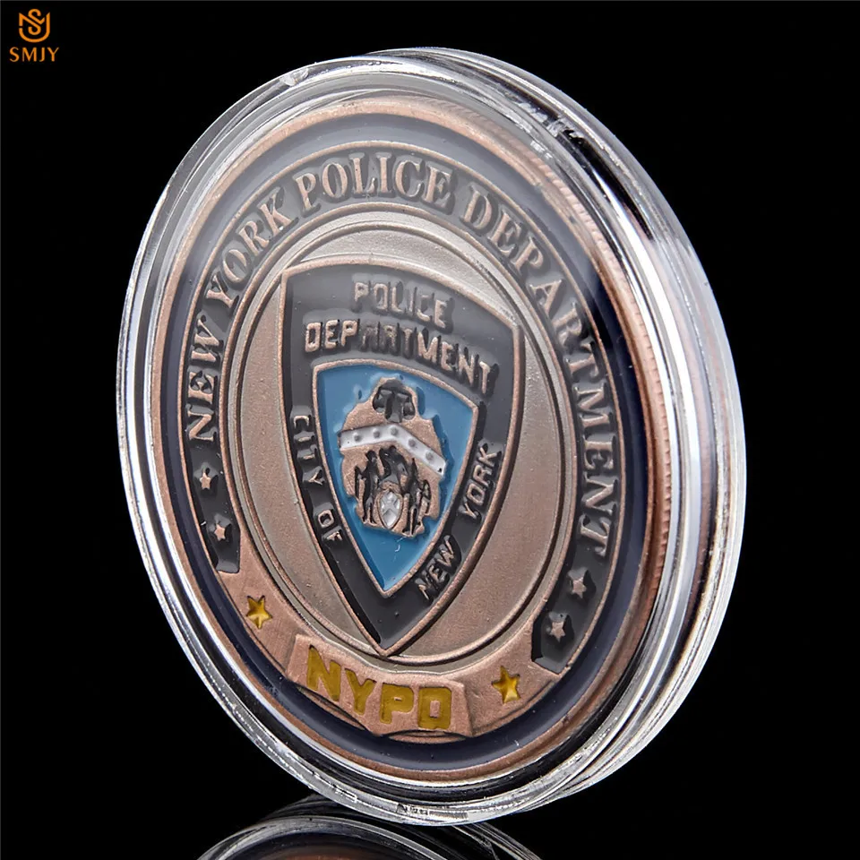 

5Pcs/Lot USA NYPD New York Police Department Archangel Saint Michael Token Challenge Collectible Coin