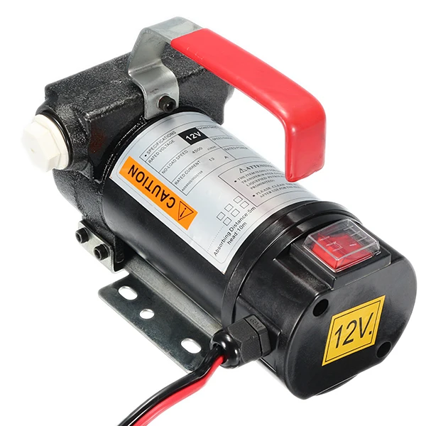 12V 40L/мин автомобиля из нержавеющей стали масляный насос небольшой на борту автоматической подачи топлива передачи DC Электрический D iesel насос с склеечный пресс и фильтр