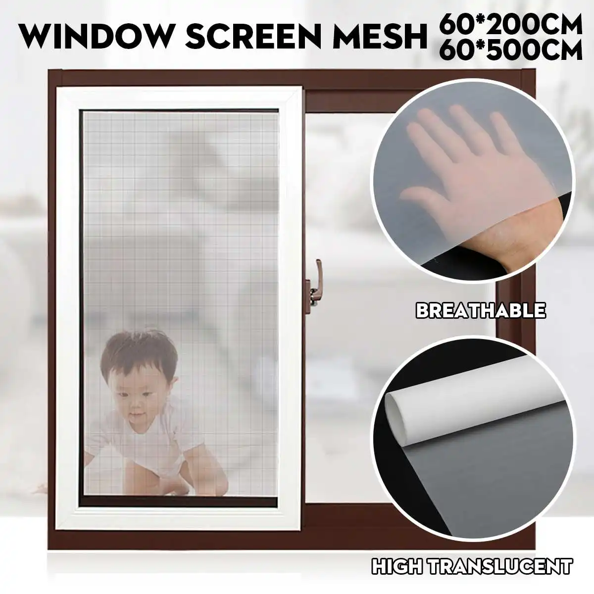 Сверхплотная сетка для окон 2/5 м PM2.5 пылезащитный занавес от насекомых мухи