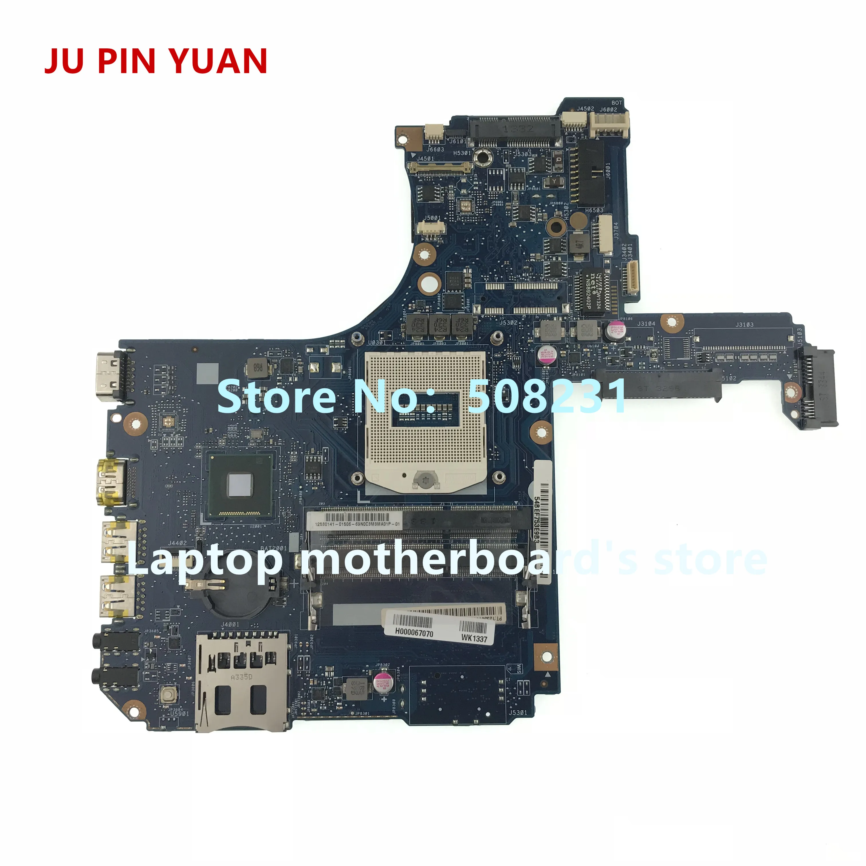 

Материнская плата H000067070 для ноутбука Toshiba Satellite S55, материнская плата для ноутбука PGA 947 HM86 DDR3L, все функции полностью протестированы