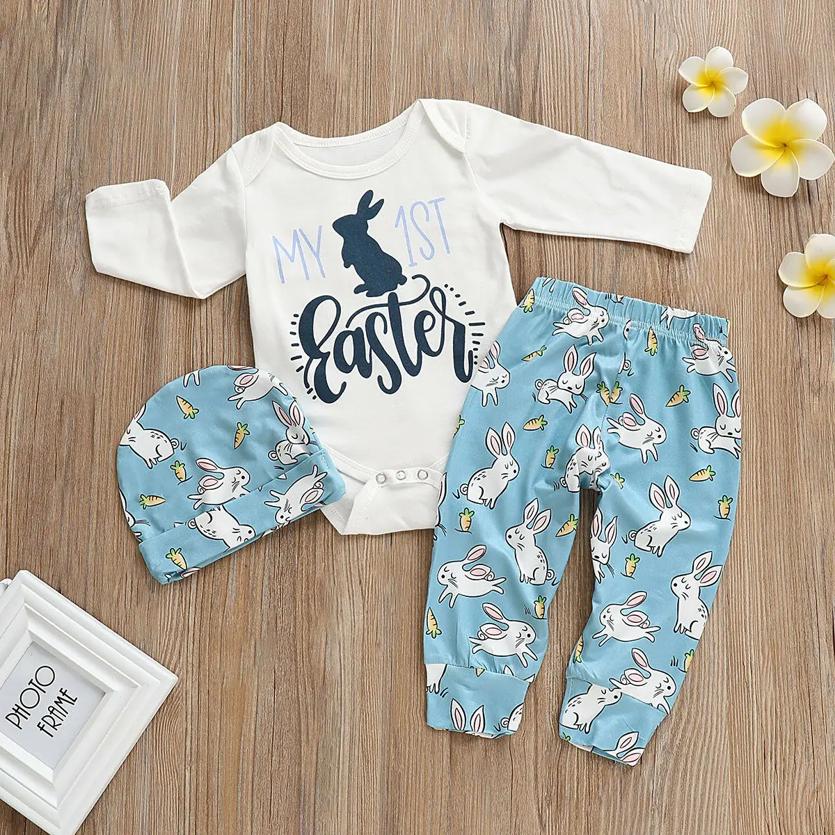 3 шт. Emmababy 2019 новый бренд My 1-я Пасха Новорожденный ребенок мальчик девочка боди +